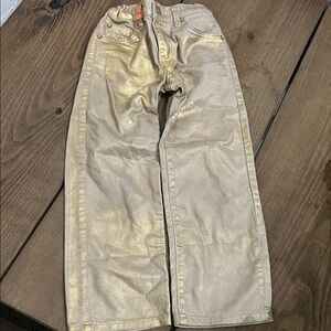 Zara Gold Metallic Pants